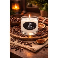 LZ Studio Karanfil Kokulu Cam Bardak Mum 150 ml