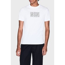 Armani Exchange Pamuklu Slim Fit Bisiklet Yaka T Shirt Erkek T Shirt XM002784 AF10356 U0009