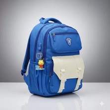 Elegance 0120 Mavi Kore Tarzı Unisex Ilkokul Çocuk Sırt Çantası