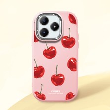Ucuc Realme C63 4G/C61 Uyumlu Darbe Emici Kamera Korumalı Pembe Silikon Kılıf