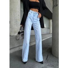 Herton Dikiş Vurgulu Açık Yıkama Jean