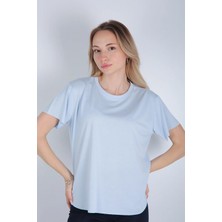 Bisiklet Yaka Dikişsiz Bluz