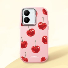 Ucuc Vivo Y77T/Y78M Uyumlu Darbe Emici Kamera Korumalı Pembe Silikon Kılıf