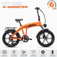 Stradacycles E-Monster 20 Jant Katlanabilir Yüksek Torklu Elektrikli Bisiklet