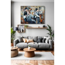 Şehber Kanvas Tabloyatay Tekli Salon Mutfak Yatak Odası Ofis Yağlı Boya Reprodüksiyon Müzisyenler