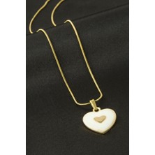 Zero Land Xmpdby Kalp Mineli Kolye - Sarı