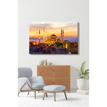 Şehber Kanvas Duvar Tablosu Yatay Tekli Salon Mutfak Yatak Odası Ofis Sultan Ahmet Camii Şerifi