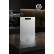 Gbk Mühendislik Ve Makine Gbk Paslanmaz Çelik Kesme Tahtası 24X34 cm