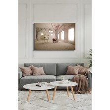 Şehber Yatay Tekli Kanvas Duvar Tablosu Modern Salon Mutfak Yatak Odası Ofis Avrupai Iç Mekan