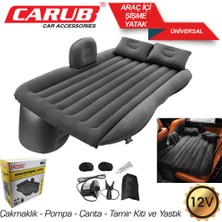 Carub Araç Içi Şişme Yatak 12V Elektrikli Pompalı – Universal Araba Yatağı Set