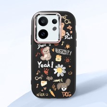Ucuc Vivo X200 Fe Uyumlu Darbe Emici Kamera Korumalı Siyah Silikon Kılıf