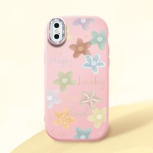 Ucuc iPhone Xs Max Uyumlu Darbe Emici Kamera Korumalı Pembe Silikon Kılıf
