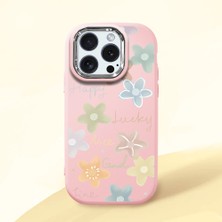 Ucuc iPhone 15 Pro Uyumlu Darbe Emici Kamera Korumalı Pembe Silikon Kılıf