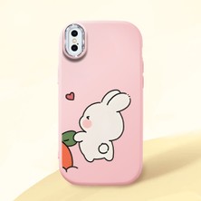 Ucuc iPhone X/xs Uyumlu Darbe Emici Kamera Korumalı Pembe Silikon Kılıf