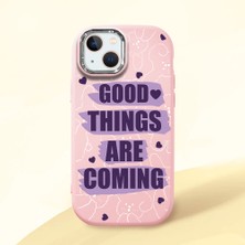 Ucuc iPhone 15 Plus/14 Plus Uyumlu Darbe Emici Kamera Korumalı Pembe Silikon Kılıf