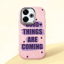 Ucuc Redmi 13/13X Uyumlu Darbe Emici Kamera Korumalı Pembe Silikon Kılıf