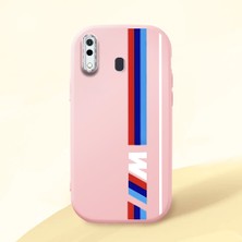 Ucuc Samsung Galaxy A20 Uyumlu Darbe Emici Kamera Korumalı Pembe Silikon Kılıf