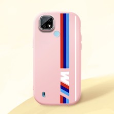 Ucuc Realme C21 Uyumlu Darbe Emici Kamera Korumalı Pembe Silikon Kılıf