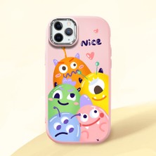 Ucuc iPhone 11 Pro Max Uyumlu Darbe Emici Kamera Korumalı Pembe Silikon Kılıf