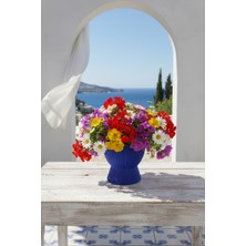 Fılamentim Floranti Pedestalline Dekoratif Saksı Modern Seri 130X130X140 mm NO.1028.10.M-03