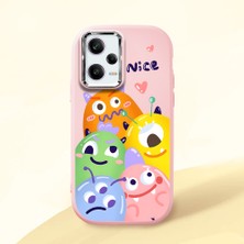 Ucuc Redmi Note 12 Pro 5g Uyumlu Darbe Emici Kamera Korumalı Pembe Silikon Kılıf