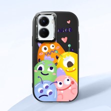 Ucuc Vivo Y16/Y02S Uyumlu Darbe Emici Kamera Korumalı Siyah Silikon Kılıf