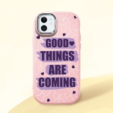 Ucuc iPhone 12 Mini Uyumlu Darbe Emici Kamera Korumalı Pembe Silikon Kılıf