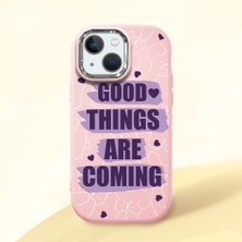 Ucuc iPhone 13 Mini Uyumlu Darbe Emici Kamera Korumalı Pembe Silikon Kılıf