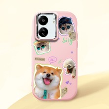 Ucuc Poco C65 Uyumlu Darbe Emici Kamera Korumalı Pembe Silikon Kılıf