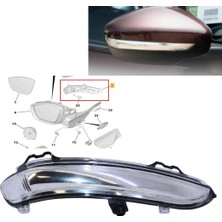 Zetoto Peugeot 208 2008 Citroen C3 C4 Cactus Sağ Yan Ayna Sinyali Yolcu Tarafı 9814464880