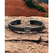 kuyumcudan Gümüş  Logolu Bileklik