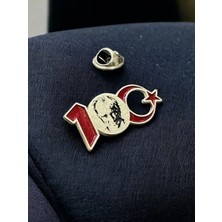 kuyumcudan Yüzüncü Yılımıza Özel Atatürk Lü Yaka Rozeti