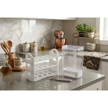 Ludia Ludıa 3’lü Mutfak Seti:2.9l Süzgeçli Yeşillik Saklama Kabı,30'lu Yumurta Organizeri,keskin Soyacak