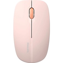 Philips SPK7418 Kablosuz Bluetooth 1600DPI 4 Tuşlu Optik Sessiz Mouse Pembe (Philips Türkiye Garantili)