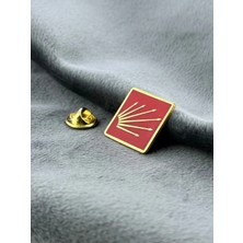 kuyumcudan Chp Yaka Rozeti 925 Ayar Gümüş Altın Kaplama