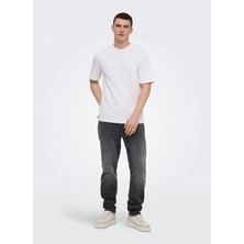 Only & Sons Dar Koyu Gri Erkek Denim Pantolon 22038626 Onsyoke Tapered Boxcro Dnm