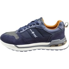 Güvener King Shoes Lacivert Deri Spor Erkek Ayakkabı