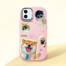 Ucuc iPhone 12 Mini Uyumlu Darbe Emici Kamera Korumalı Pembe Silikon Kılıf