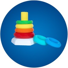 Feyza Design Çok Renkli Koordinasyon ve Zeka Geliştirici Halka Geçirme Oyunu