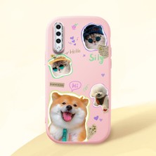 Ucuc Samsung Galaxy A50/A50S/A30S Uyumlu Darbe Emici Kamera Korumalı Pembe Silikon Kılıf