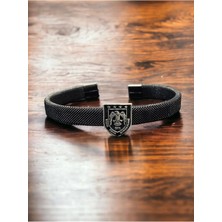 kuyumcudan Hava Kuvvvetleri Gümüş Logolu Bileklik