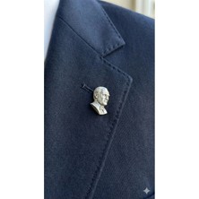 kuyumcudan Atatürk Yaka Rozeti - Atatürk Büstü Model