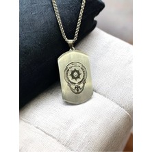 kuyumcudan Özel Güvenlik Logolu Çelik Kolye