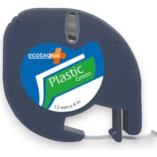 Dymo Letratag Muadili Ecotagplus Şerit Etiket Plastik Yeşil 12 mm x 4 mt