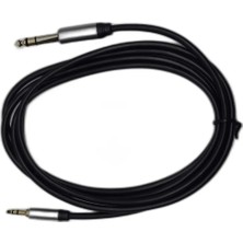 CHESTER 1.8 Metre 3.5 mm To 6.35 mm Ses Kablosu - Aux To Büyük Çivi Jak Stereo Kulaklık ve Amfi Kablosu