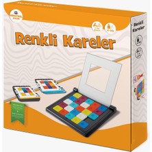 Feyza Design Renkli Kareler Tekli Zeka Oyunu - Eğlenceli ve Eğitici Çocuk Oyunu
