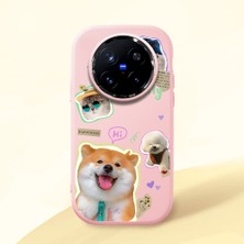 Ucuc Vivo X200 Pro Uyumlu Darbe Emici Kamera Korumalı Pembe Silikon Kılıf