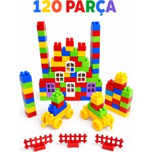 Feyza Design 120 Parça Vakum Silindir Tekerlekli Eğitici Zeka Blokları Seti