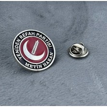 kuyumcudan Yeniden Refah Partisi Yaka Rozeti Kişiye Özel