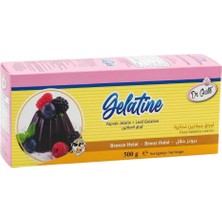 Dr. Gusto Yaprak Jelatin 500 gr Helal Sertifikalı – Pastacılık ve Tatlılar Için Jel Oluşturucu